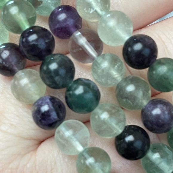 Genuine Fluorite ✨SPIRITUAL DETOX✨ Gemstone bracelet - Picture 8 of 8